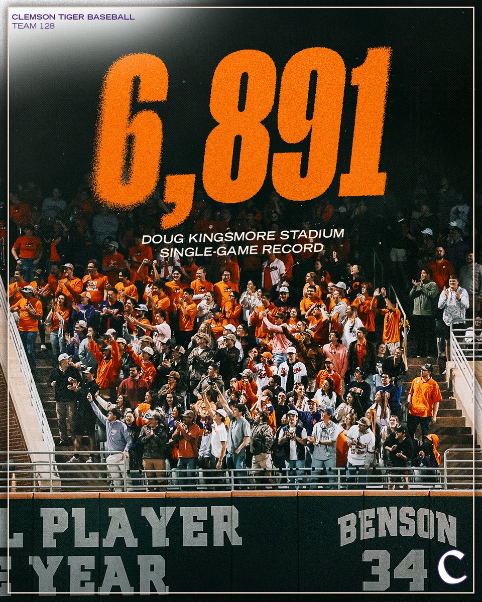 Thank you to the best fans in the country! 👏 🏟️

#ClemsonFamily