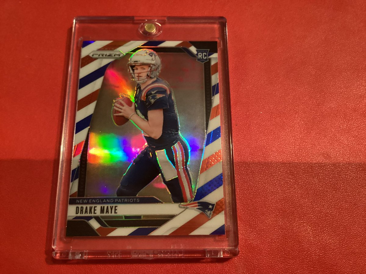 schenckmatt's tweet image. Thanks to @Nick_RAJ13 for the solid Mailday! Pearsall /10, PCA /5 and The GOAT Select Flash, also traded for this Maye RWB.