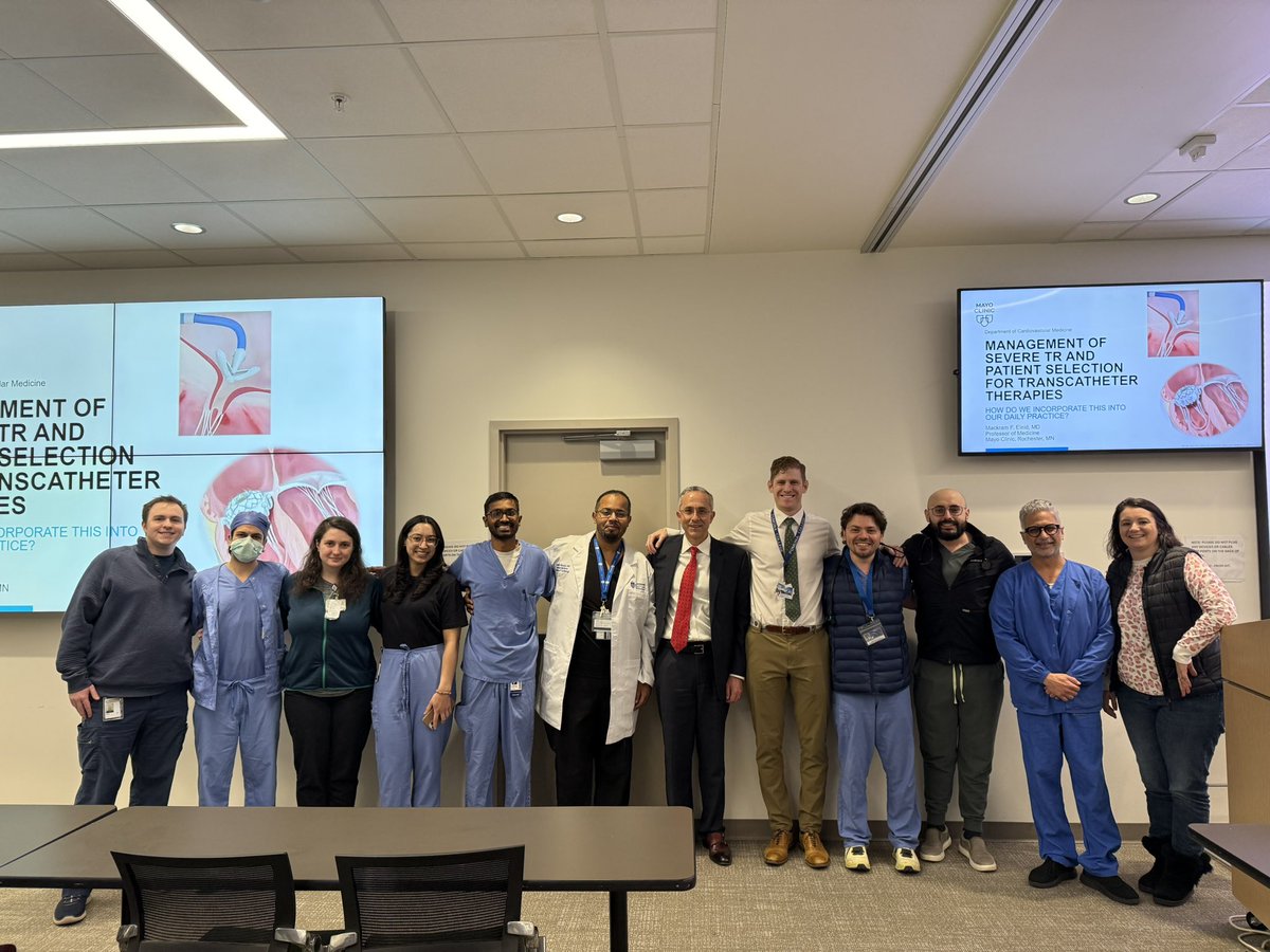Abdalla Hassan, MD (@abdallahassanmd) on Twitter photo It was an absolute pleasure hosting my teacher and colleague <a href="/EleidMack/">Mack Eleid</a> to share with us the advances in tricuspid regurgitation transcatheter therapies in our cardiology grand rounds <a href="/SLUCards/">SLU Cardiology Fellowship</a> <a href="/slusom/">SLU Medicine</a> <a href="/SSMHealthSTL/">SSM Health St. Louis</a> <a href="/MayoClinicCV/">Mayo Clinic CV</a> <a href="/rajivxgulati/">Rajiv Gulati</a> <a href="/MayraGuerreroMD/">Mayra Guerrero, MD</a> <a href="/ChetRihal/">Chet Rihal</a> It was an absolute pleasure hosting my teacher and colleague <a href="/EleidMack/">Mack Eleid</a> to share with us the advances in tricuspid regurgitation transcatheter therapies in our cardiology grand rounds <a href="/SLUCards/">SLU Cardiology Fellowship</a> <a href="/slusom/">SLU Medicine</a> <a href="/SSMHealthSTL/">SSM Health St. Louis</a> <a href="/MayoClinicCV/">Mayo Clinic CV</a> <a href="/rajivxgulati/">Rajiv Gulati</a> <a href="/MayraGuerreroMD/">Mayra Guerrero, MD</a> <a href="/ChetRihal/">Chet Rihal</a>