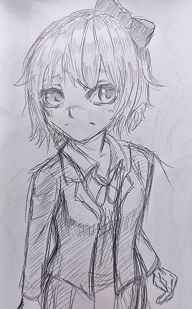 ryu_pate's tweet photo. #ddlc #DDLCfanart #Sayori #ddlcsayori https://t.co/uyAlivQcgP
