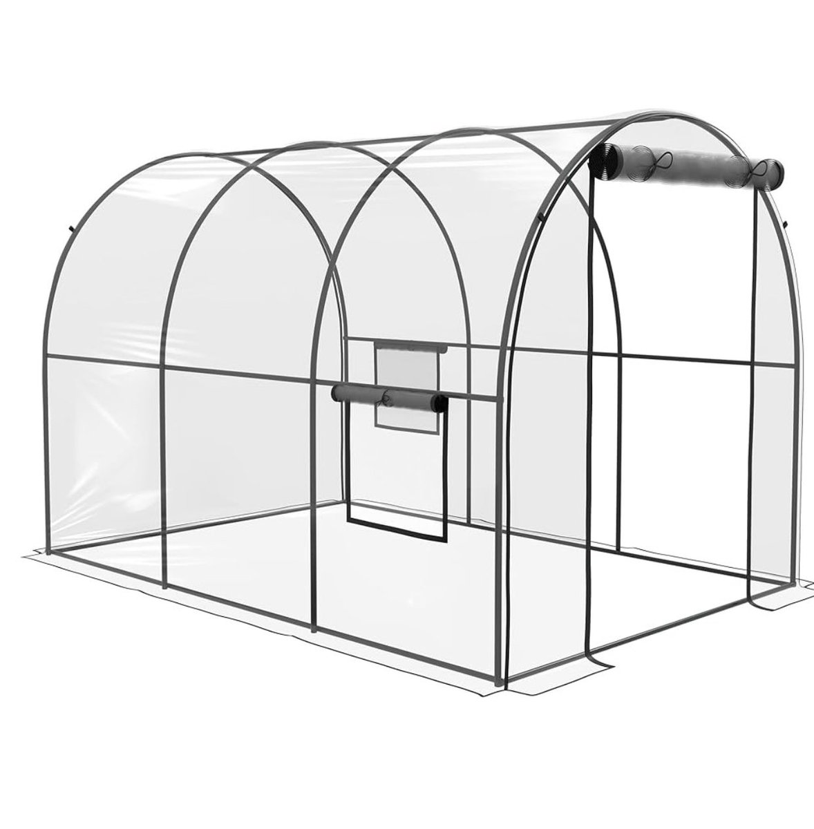 Helemaal gelukkig met mijn nieuwe aanwinst. Vorig jaar verzoop mijn groente, maar dit jaar ga ik het in dit kasje proberen.