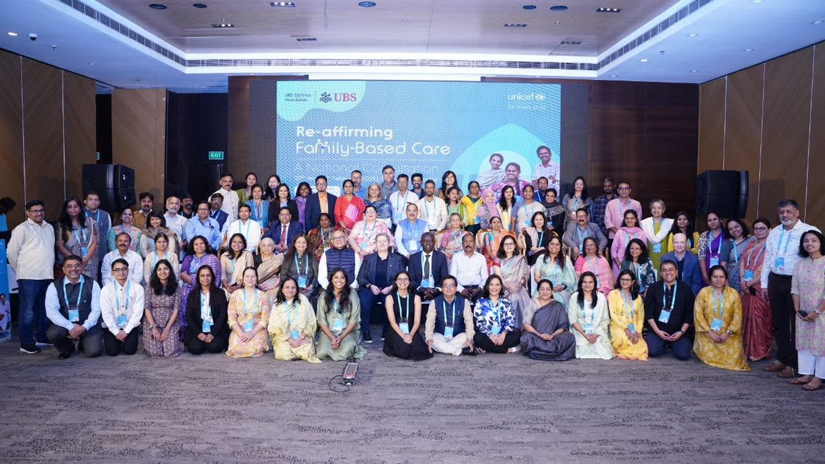 UNICEFIndia's tweet photo. The two-day national consultation on ‘Re-Affirming Family-Based Care’ in Maharashtra, organized by UNICEF and UBS-OF with support from Transform NEEV Collective and the India Alternative Care Network, concluded with a strong commitment #ForEveryChild. https://t.co/xSYp321BNa