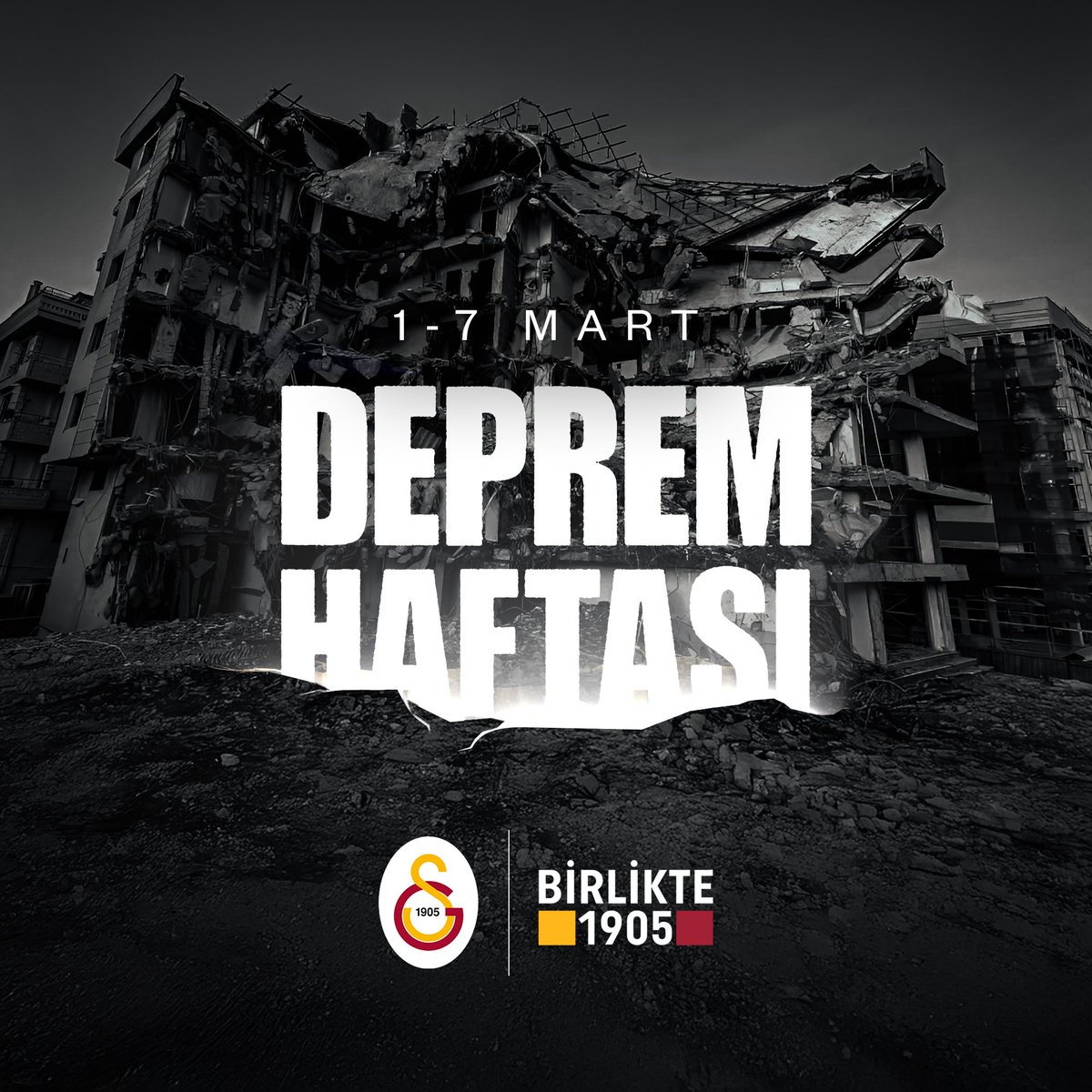 Depremi öngörmek imkansız olsa da zararını en aza indirmek bizim elimizde. 

1-7 Mart Deprem Haftası’nda bilinç ve farkındalığın artmasını diliyor, deprem felaketlerinde aramızdan ayrılanları rahmetle anıyoruz.

#BuDestekHiçBitmeyecek #Birlikte1905