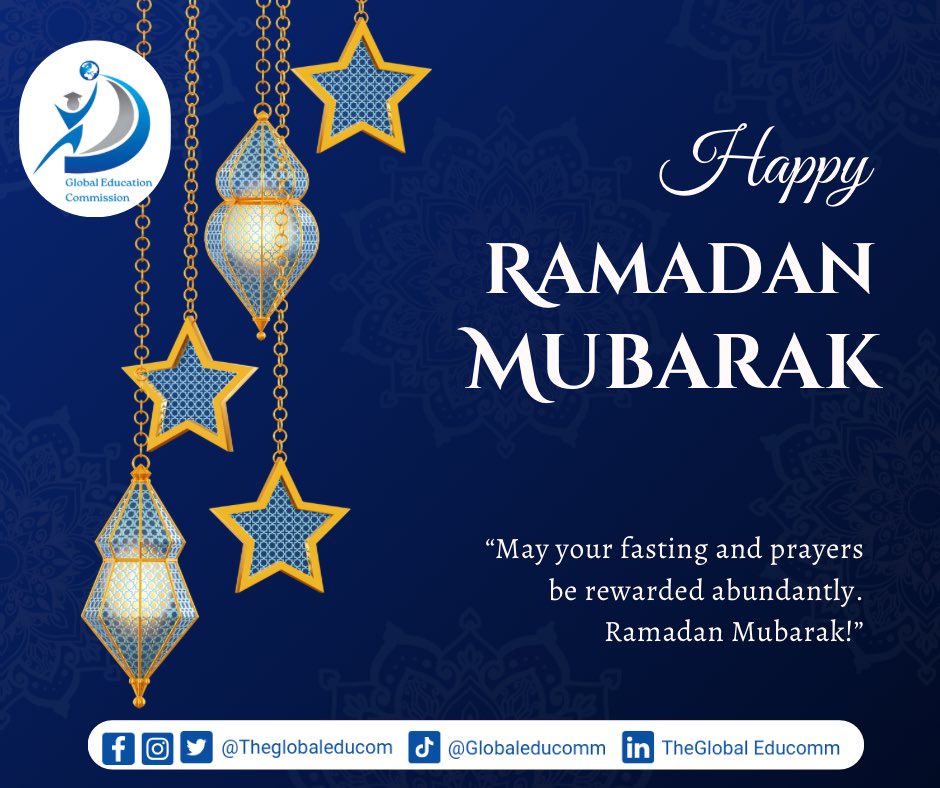 theGlobalEduCom's tweet photo. Happy New Month!
May this new month bring you success, joy, and new opportunities.
Ramadan Mubarak to all observing!
May this holy month bring you peace, blessings, and spiritual growth.
#GEC #GeduC #HappyNewMonth #RamadanMubarak https://t.co/PocKUSFgn8
