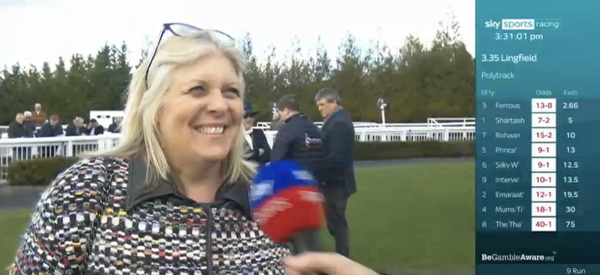 Susie Burrage OBE (@s_burrage) on Twitter photo Being interviewed by <a href="/Catters61/">Mike Cattermole</a> live on Sky TV yesterday, where I shared the inspiration behind our impressive winning racehorse ⭐️Ferrous⭐️'s name..
His striking iron grey colour perfectly reflects our identity as a metal recycling company, <a href="/RecycProducts/">Recycled Products</a>
#KeepRecycling Being interviewed by <a href="/Catters61/">Mike Cattermole</a> live on Sky TV yesterday, where I shared the inspiration behind our impressive winning racehorse ⭐️Ferrous⭐️'s name..
His striking iron grey colour perfectly reflects our identity as a metal recycling company, <a href="/RecycProducts/">Recycled Products</a>
#KeepRecycling