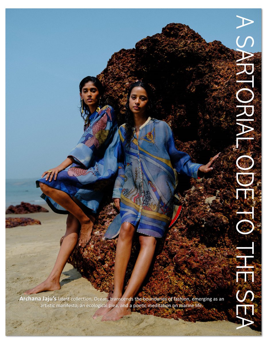 DappPopp's tweet photo. A SARTORIAL ODE TO THE SEA – ARCHANA JAJU
@archanajaju
POPP DAPP VOL VI ISSUE II JAN-FEB 2025 | BRAND STORY | DIGITAL ISSUE
Order Now: https://t.co/2P0ipEaHB5
#poppdapp #digitalissue #fashionmagazine #archanajaju #OceanCollection #SustainableFashion #EcoLuxury #MarineInspired https://t.co/gHxKkdUXy4