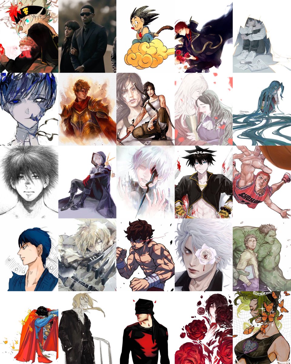 xlucifugus's tweet image. T25 Fictional Main Characters📌