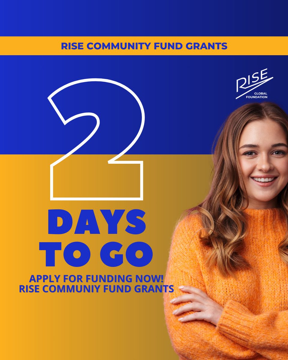 2 Days Left to apply for the RISE Community Fund and secure funding to boost your digital strategy! Quick &amp; simple process for businesses, farms, social enterprises &amp; community groups
Apply now: bit.ly/3WMwOQt

#RISEGlobalFoundation #CommunityFund #Grants #RuralIreland