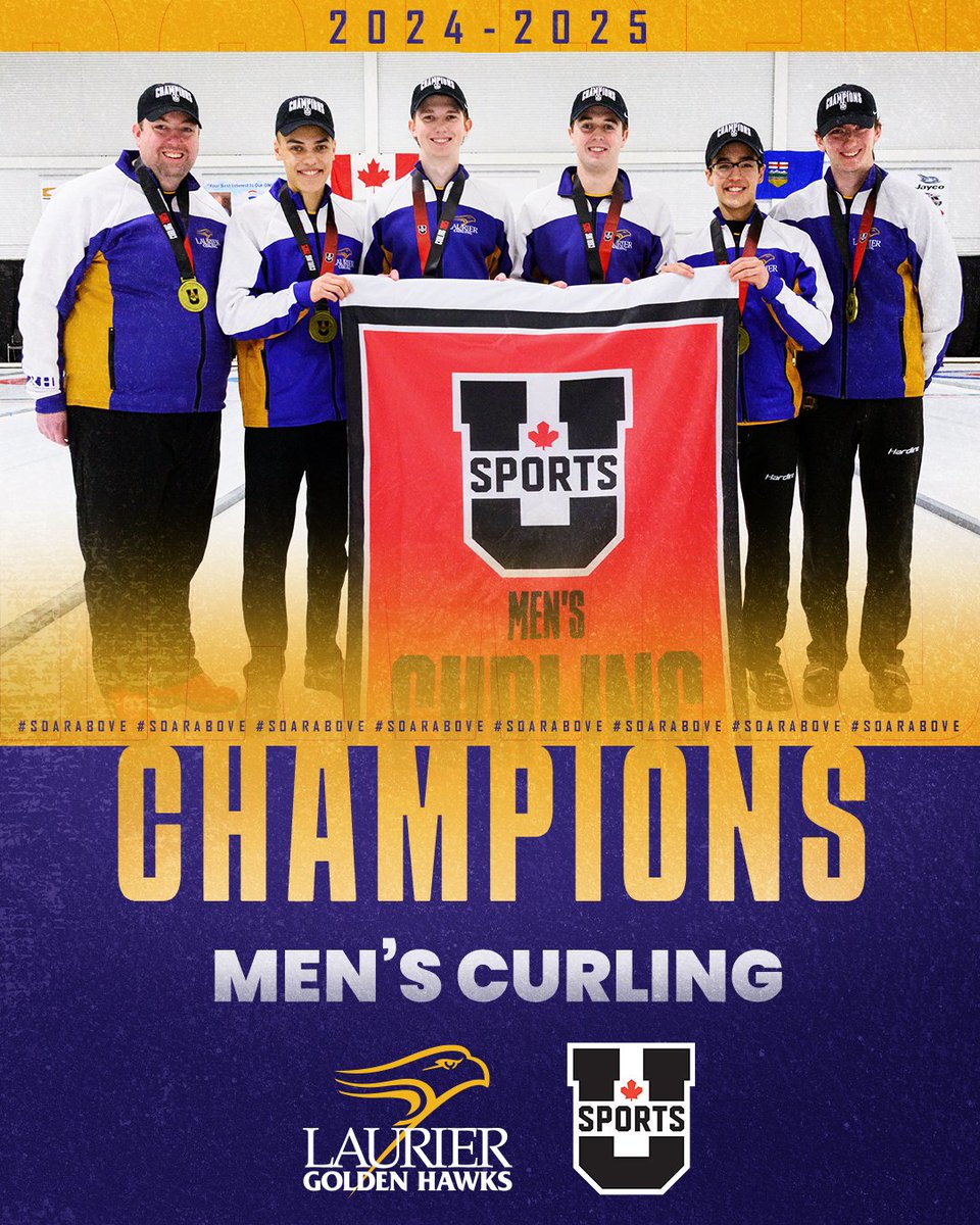 DOUBLE GOLD‼️ 🥇

Laurier curling's women's and men's teams are both NATIONAL CHAMPIONS after winning the 2025 <a href="/USPORTSca/">U SPORTS</a>/<a href="/CurlingCanada/">Curling Canada</a> University Championships.

It's the fifth national title for each program and second  double-gold (first since 2007-2008). 💥

#SoarAbove