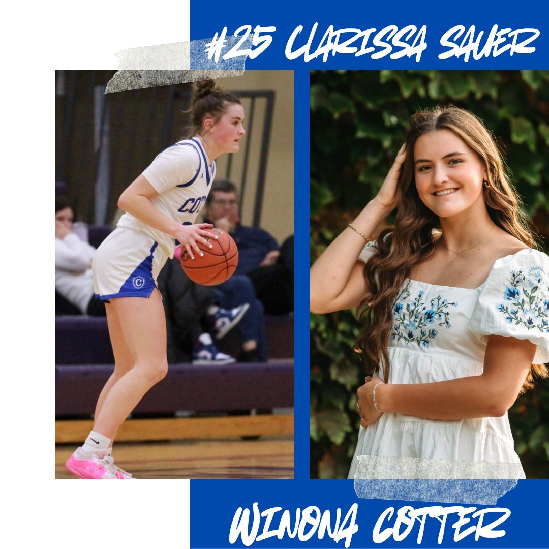 MGBCA AllStarSeries (@mngbballallstar) on Twitter photo Representing the Ramblers of Winona Cotter- 5'9" Point Guard #25- Clarissa Sauer! Clarissa is headed to Augustana University next season to play for the Vikings. Congrats <a href="/clarissa_msauer/">Clarissa Sauer</a> on being named a 2A All-Star! See you in Northfield! <a href="/CotterRamblers/">Cotter Ramblers</a> <a href="/AugieWBB/">Augustana Women's Basketball</a> Representing the Ramblers of Winona Cotter- 5'9" Point Guard #25- Clarissa Sauer! Clarissa is headed to Augustana University next season to play for the Vikings. Congrats <a href="/clarissa_msauer/">Clarissa Sauer</a> on being named a 2A All-Star! See you in Northfield! <a href="/CotterRamblers/">Cotter Ramblers</a> <a href="/AugieWBB/">Augustana Women's Basketball</a>