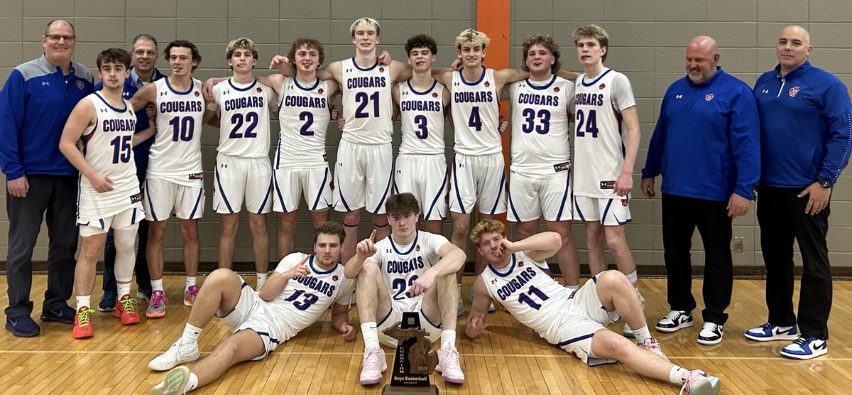 DISTRICT CHAMPS!!! 
BB - Cougars defeat Britton Deerfield 84-59. #GoCougars <a href="/965TheCave/">96.5 The Cave</a> <a href="/lenaweesports/">Telegram Sports</a>