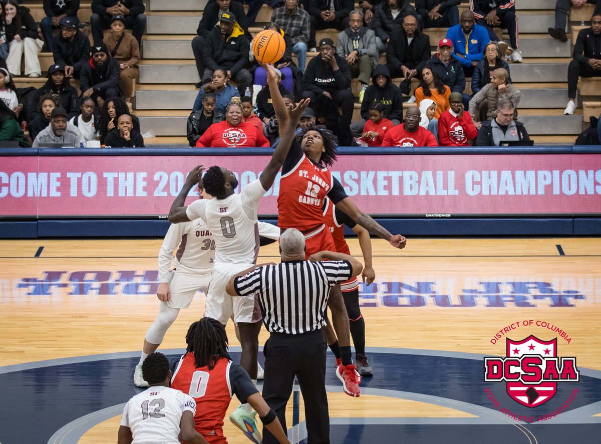 DCSAASports's tweet image. DCSAA Class AA Boys Basketball Semifinal. Sidwell Friends vs. St. John&apos;s College HS.
#DCSAA #ClassAA #Gameday #Dcsaastatechampionship #Basketball #Boysbasketball