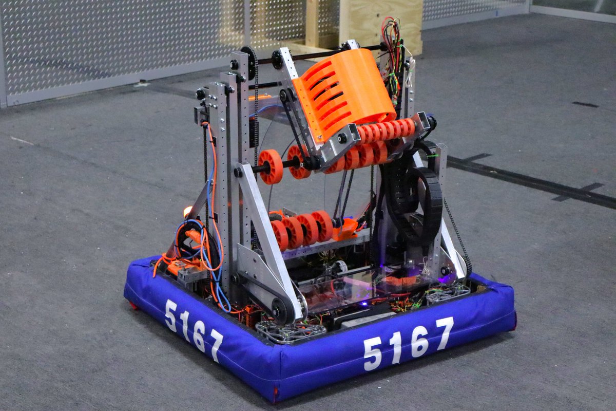 Say hello to our 2025 bot! Featuring a swerve drive, 3-stage lift, flipping coral/algae mech, and a ground algae intake, we have finally made it to our first competition. It was a long and difficult season, but we are glad to finally compete.