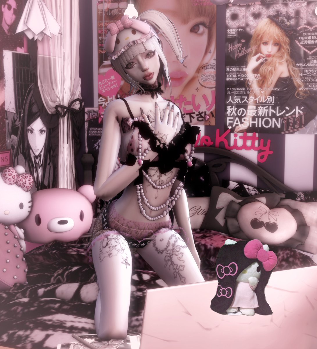 bunniefloss's tweet photo. /ᐠ. ｡.ᐟ\𓍯𓂃𓂃𓂃 🎀 she knows  this pretty scene  girl .... 💋 https://t.co/2T639uRpnT