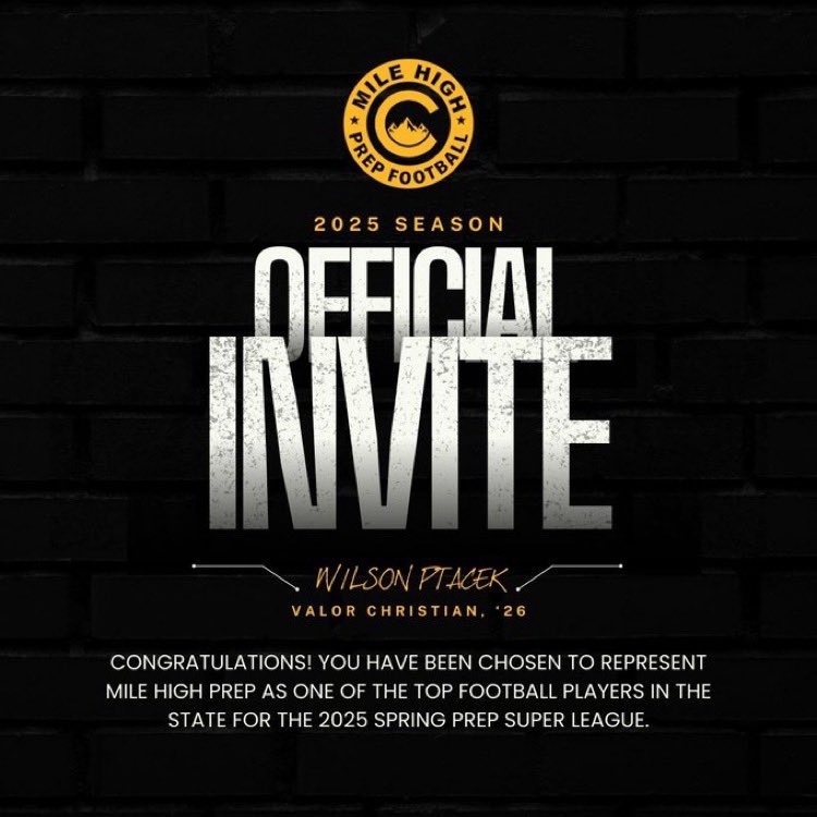 Wilson Ptacek (@wilson_ptacek) on Twitter photo Thank you <a href="/milehighprep/">MILE HIGH PREP</a> and <a href="/coachwes_23/">Ryan Wesley</a> for the invite! Grateful for the opportunity.
<a href="/Coach_Sanford2/">Coach Mike Sanford</a> <a href="/coach_lindell/">Adam Lindell</a> <a href="/TyYoung_5/">Ty Young</a> <a href="/zachwilsonvalor/">Zach Wilson</a> <a href="/GoValorFootball/">Valor Christian Football</a> Thank you <a href="/milehighprep/">MILE HIGH PREP</a> and <a href="/coachwes_23/">Ryan Wesley</a> for the invite! Grateful for the opportunity.
<a href="/Coach_Sanford2/">Coach Mike Sanford</a> <a href="/coach_lindell/">Adam Lindell</a> <a href="/TyYoung_5/">Ty Young</a> <a href="/zachwilsonvalor/">Zach Wilson</a> <a href="/GoValorFootball/">Valor Christian Football</a>