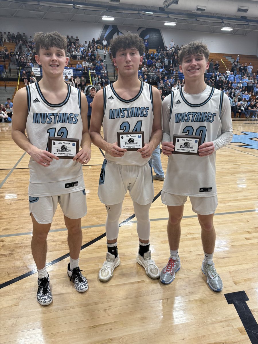 Congratulations to Jace Sommers, Gunnar Revelett, &amp; Kason Morris for making the 10th District All Tournament Team.