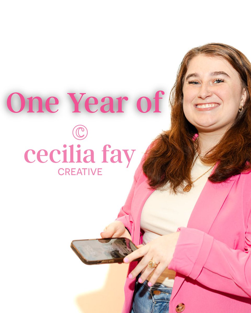 cfcreative901's tweet image. Happy Birthday to @ceciliafaycreative! 🩷🥳

What a fun year it’s been—filled with learning, creativity, and telling the unique stories of small businesses.

Big things are coming soon so stay tuned. 👀
