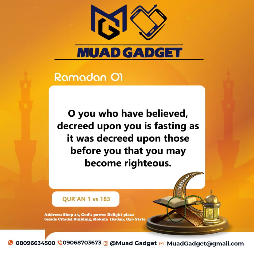 MuadGadget's tweet image. Ramadan Kareem 🌙 
Wishing all Muslim the best of this only month.