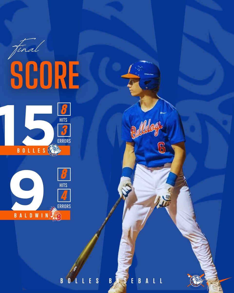 The Dogs get it done in Baldwin! <a href="/BaseballBolles/">Bolles Bulldog ⚾️</a>