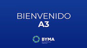 Acaba de nacer A3….mucho más que un Mercado. 
No tenemos paz, siempre vamos por más !! 
Así somos.
Gracias a todo el maravilloso grupo <a href="/matba_rofex/">Matba Rofex</a> !!
Gracias a los nuevos amigos de <a href="/MAE_ARG/">MERCADO ABIERTO ELECTRÓNICO</a> 
Allá vamos !!
Lo mejor está siempre por venir !!