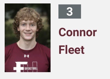 1 and 0 Hoops Recruiting (@1and0recruiting) on Twitter photo 🚨1 and 0 Hoops Alumni Update🚨
Connor Fleet
6’1 Guard
Freshman
Eastern University 
Finished his freshman season starting the last 10 games. He averaged  6.5PPG and shot 42% from three.
Great season Connor! 🚨1 and 0 Hoops Alumni Update🚨
Connor Fleet
6’1 Guard
Freshman
Eastern University 
Finished his freshman season starting the last 10 games. He averaged  6.5PPG and shot 42% from three.
Great season Connor!