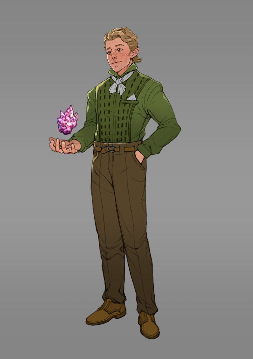 Still trying some stuff out and trying to find a path forward I want to take with my art. For this practice sesh, I drew Naezel - our party's wizard, geologist, and scholar of the Academy of the Bolas Empire. #DnD #dungeonsanddragons