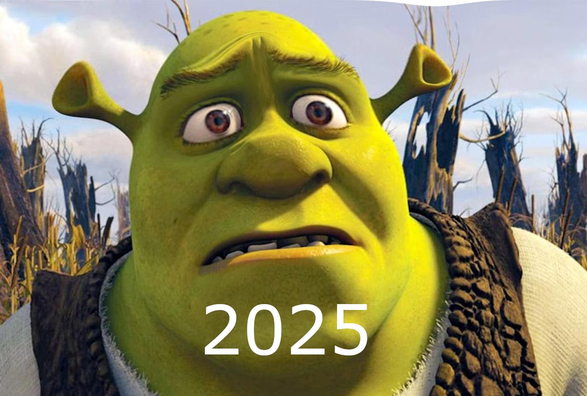 Modifiqué el shrek de 2010 en la forma en que se veria en 2025