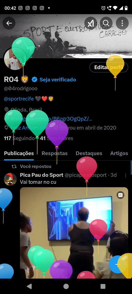 04rodrigooo's tweet photo. Mais um ano sobem os balões KKKkkkkk 🙏🏾 https://t.co/SHtfS5CSZ8