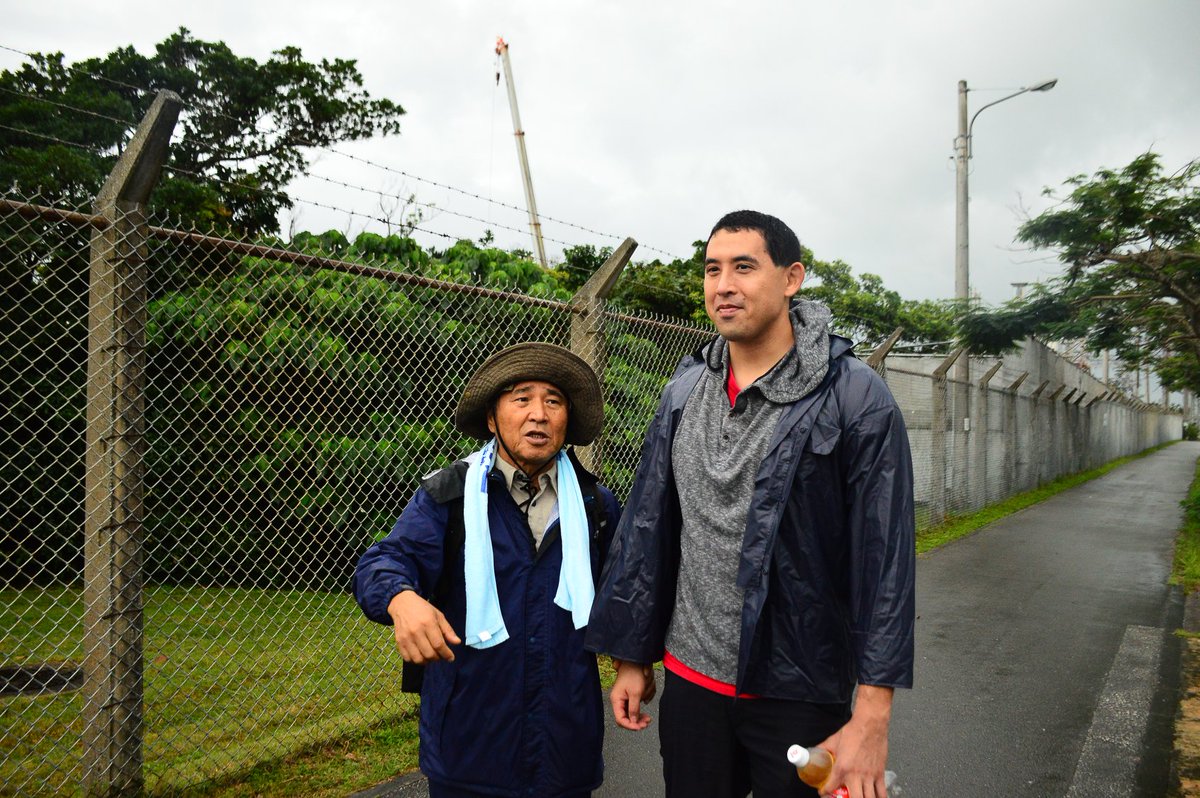 PeaceForOki's tweet photo. With Mr. Hiroji Yamashiro, renown Luchuan / Okinawan peace leader, at Henoko, Okinawa https://t.co/wtCNvKII2D