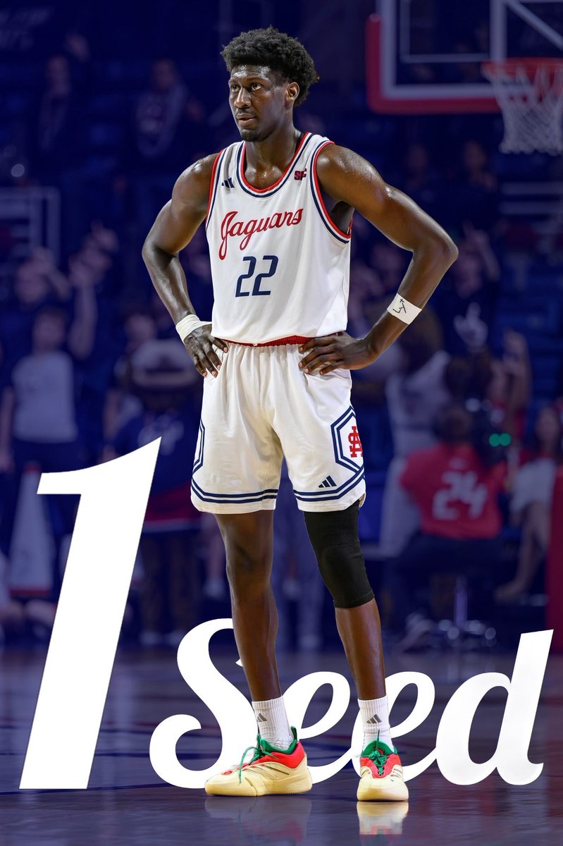 JOBS NOT FINISHED 💼 

@southalabamambb takes down Louisiana to finish as REGULAR SEASON CHAMPIONS of the <a href="/SunBelt/">Sun Belt</a>. Jags will be the #1 seed in the conference tournament and play in the semifinals next Sunday at 5pm at the Pensacola Bay Center!

📍Pensacola 🔜