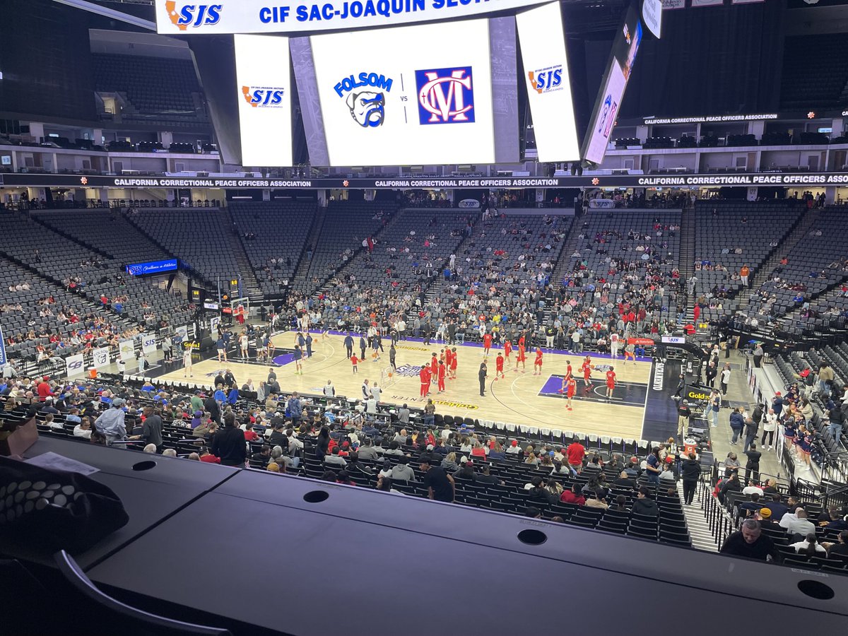 Front Row Preps (@frontrowpreps) on Twitter photo 8 minutes before tip of SJS D-1 final between Folsom and Modesto Christian at Golden 1. Crusaders seek 4th straight title. <a href="/cifsjs/">CIF Sac-Joaquin Section</a> @cifstate 8 minutes before tip of SJS D-1 final between Folsom and Modesto Christian at Golden 1. Crusaders seek 4th straight title. <a href="/cifsjs/">CIF Sac-Joaquin Section</a> @cifstate