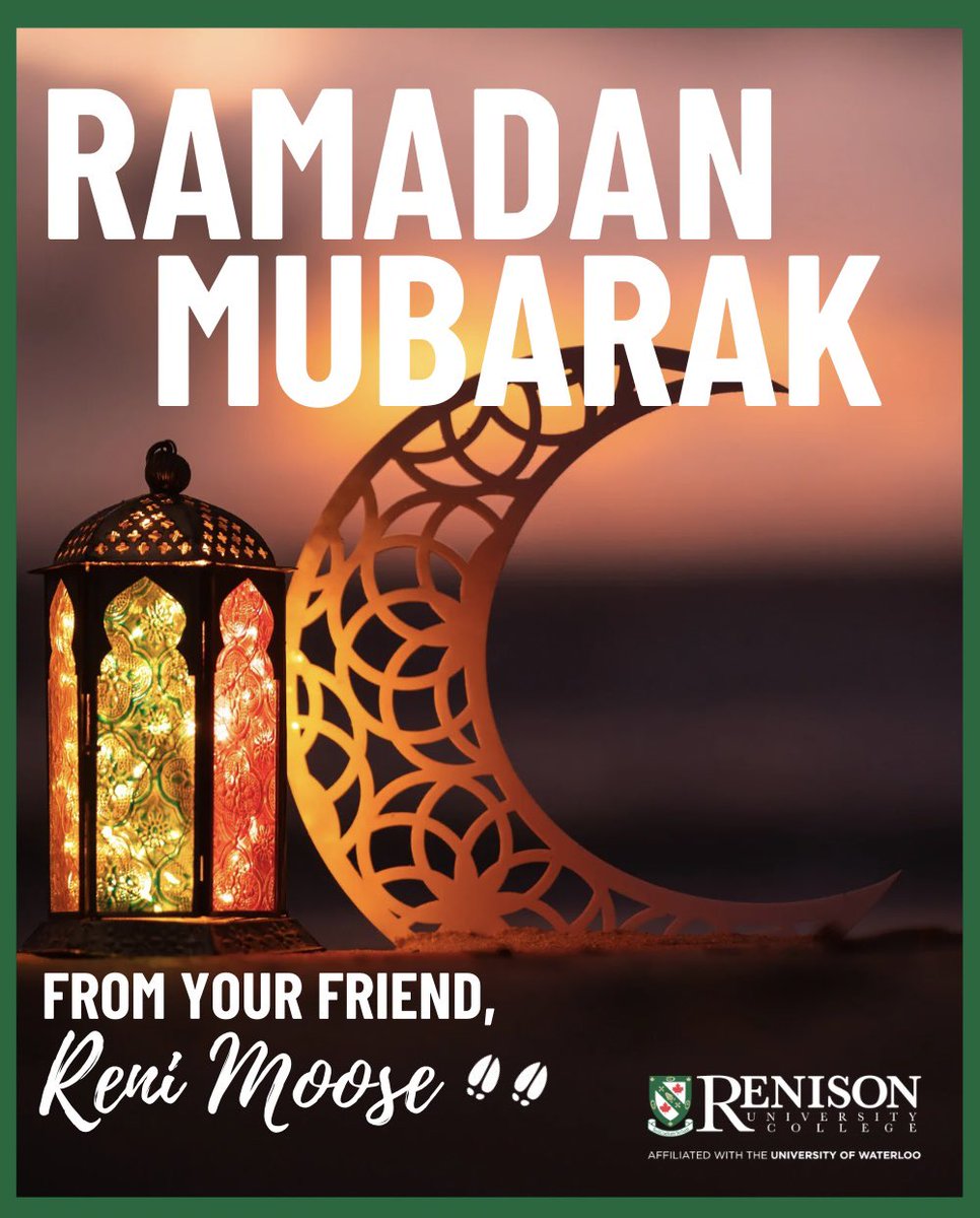 Ramadan Mubarak! 🌙 We extend our best wishes to all Muslim members of our community who will be observing Ramadan for the next 30 days. 

We welcome #UWaterloo to join our Ramadan Iftar Hangouts taking place in our Link Inclusion Lounge on Friday evenings throughout March.