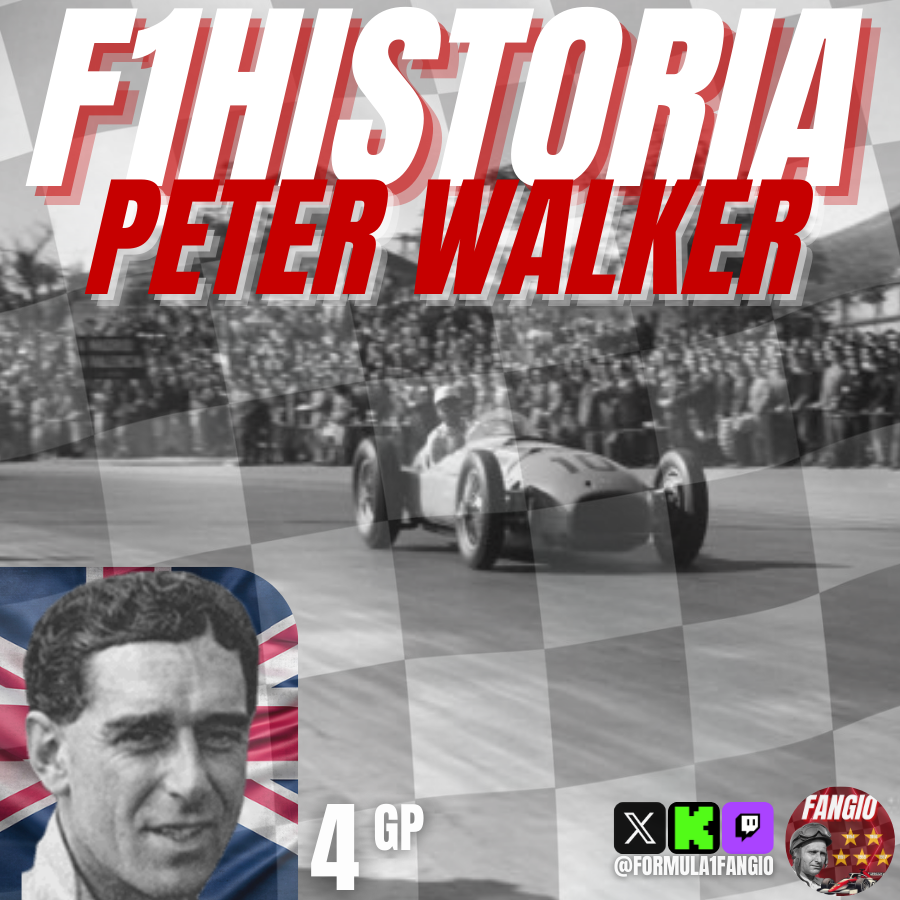 Formula1Fangio's tweet photo. 🕯️ Un día como hoy en 1984 fallecía Peter Walker, piloto británico que compitió en la primera carrera de la historia de la F1 en 1950. Ganador en Le Mans 1951 y Goodwood 1955, su carrera terminó tras un grave accidente en 1956. #F1 #PeterWalker #LeMans #OnThisDay https://t.co/SSdoCQrEjS
