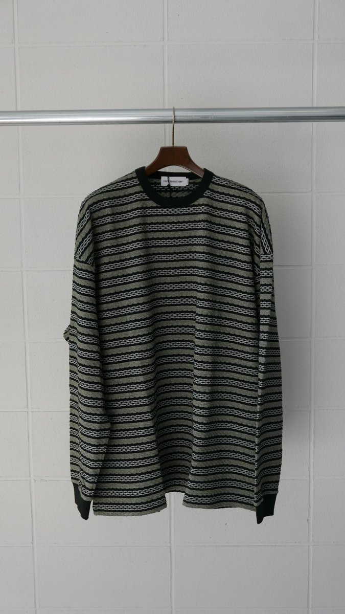suhisat's tweet image. COOTIE Jacquard Border L/S Tee

オリジナルで作成したジャガードボーダーを使用。ワイドシルエット

We will ship overseas. 
ㅤㅤㅤㅤㅤㅤㅤㅤ
#COOTIE #クーティー
#Jacquard #Border #Tee
#YOKOHAMA #横浜 
#横浜元町
#横浜中華街
#HAWAIIAN #SHIRT #SHORTS
#みなとみらい
#元町ラバーズ
