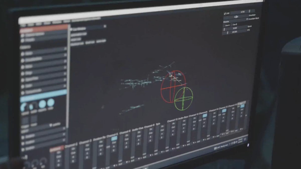 5) programming the lights

after we got all of the individual point maps into SL studio, another software where we could program the colors, we layered on different algorithms (cross fade, volumetric, etc) to program each individual LED