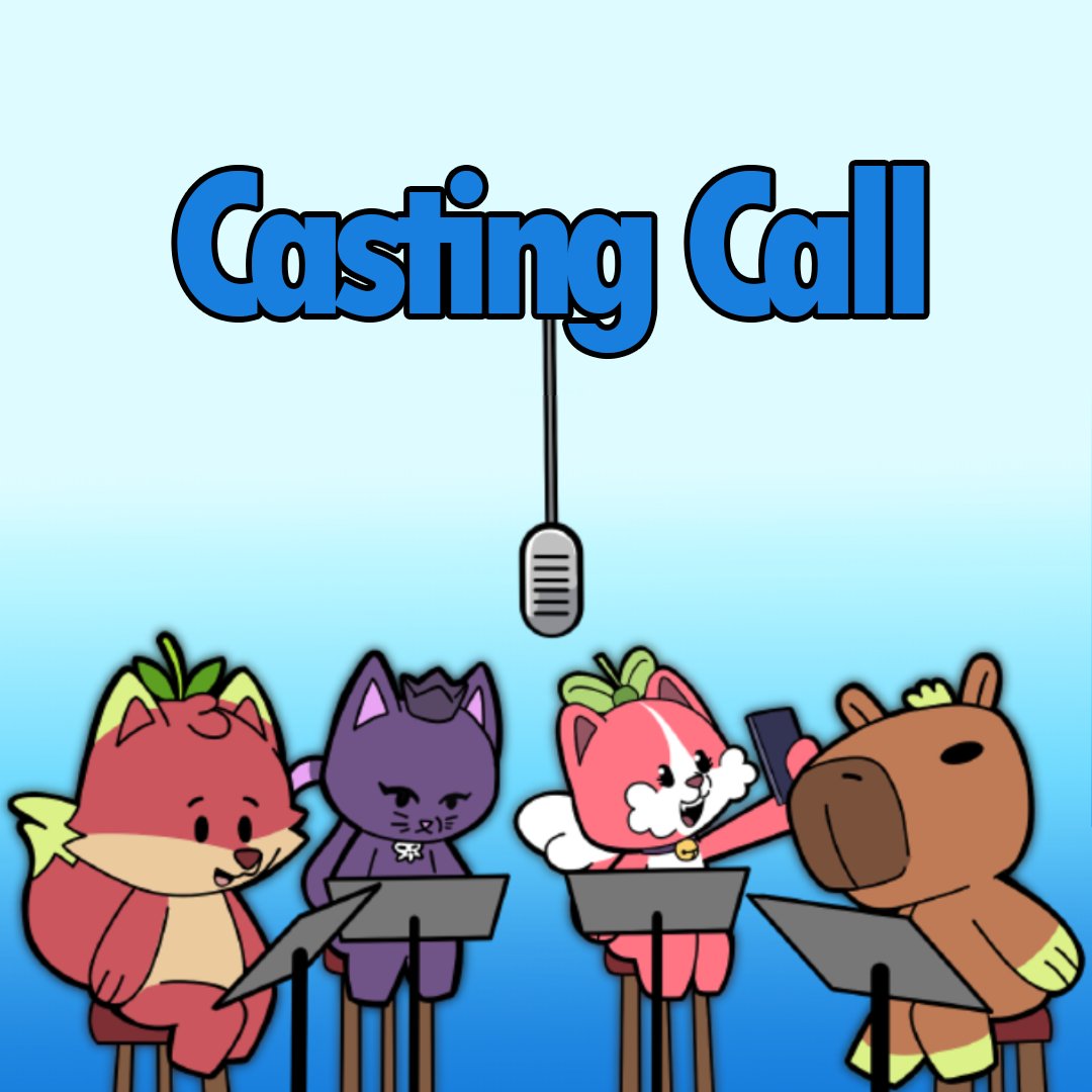 🎙 CASTIG CALL 🎙
[PAID | 2F,2M] 

We're looking for a VA for our indie animated project.
More information about the project will be revealed soon.

Deadline: March 14th
Find all the details on the Casting Document:
docs.google.com/document/d/144…

#castingcall #voiceactor #VoiceActing