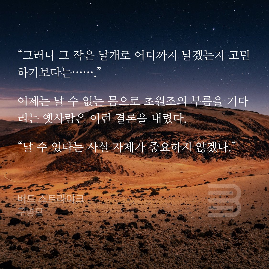 어린시절 내 최고의 도파민이었던 &lt;버드스트라이크&gt;를 아직도 안 본 소녀가 있다면 진짜 꼬옥 읽어주면 돼…후회하지 않을거라 장담합미다🥹👍🏻 진짜 최고의책 진짜 마음 좋아짐 이거 읽고 &lt;두 번째 엔딩&gt;에 수록된 뒷이야기까지 읽어주면 진짜…끝장나 (positive)