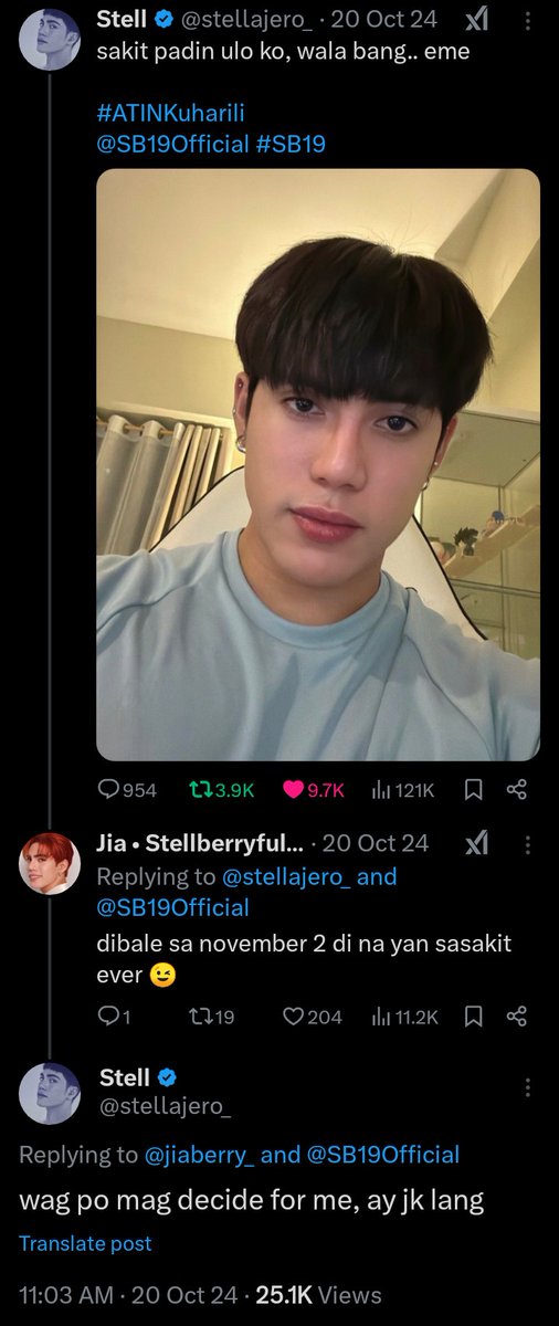 jiaberry_'s tweet photo. happy bebeberry here 🍓 thank you and ilove you so much! 💙 @stellajero_ #Stell #SB19_STELL https://t.co/4OAQIbuaLJ