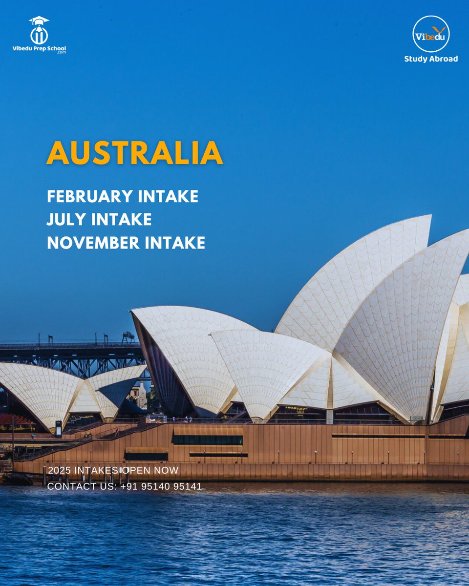 VibeduPvtLtd's tweet image. Planning to study abroad? Stay ahead by knowing the major and minor intakes of top study destinations! Secure your spot in your preferred university without last-minute stress. Contact us now for expert guidance!

#StudyAbroad #UniversityIntakes #ApplicationDeadlines #PlanAhead