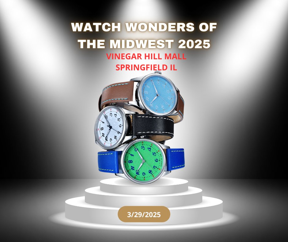 Join Us at Watch Wonders of the Midwest 2025!
📅 Saturday, March 29
📍 Vinegar Hill Mall, Springfield, IL
Discover an exciting showcase of microbrand and independent watches, meet passionate watchmakers, and explore the artistry of horology! 
watchwonders.eventbrite.com