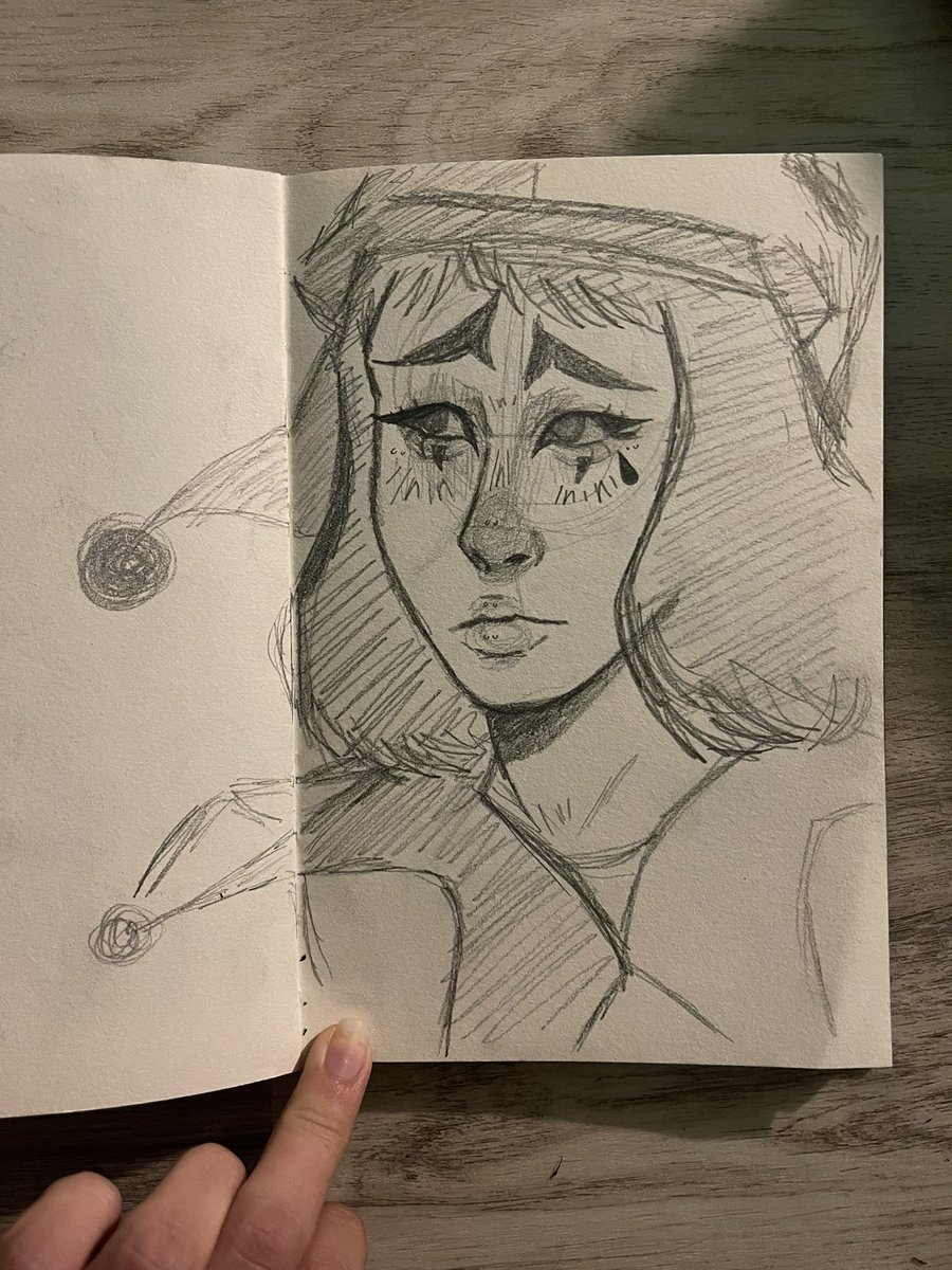 freexwifii's tweet photo. Love jesters/clowns :) #sketch #clown #jester I used another jester art for reference I found in Pinterest :) https://t.co/f4kfnx7e3k