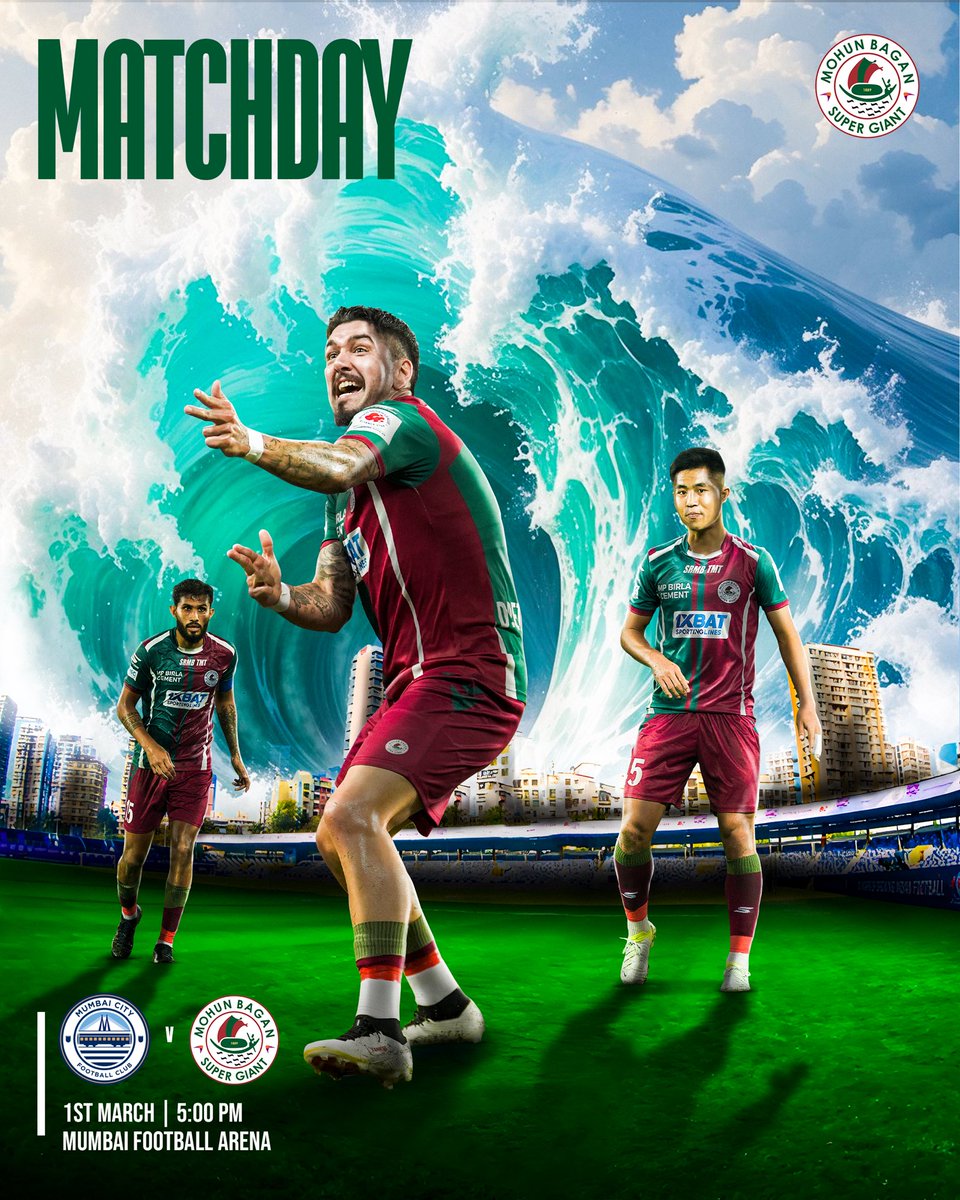 mohunbagansg's tweet image. Saturday night football in Mumbai, who’s ready? 🙋

#MBSG #JoyMohunBagan #আমরাসবুজমেরুন