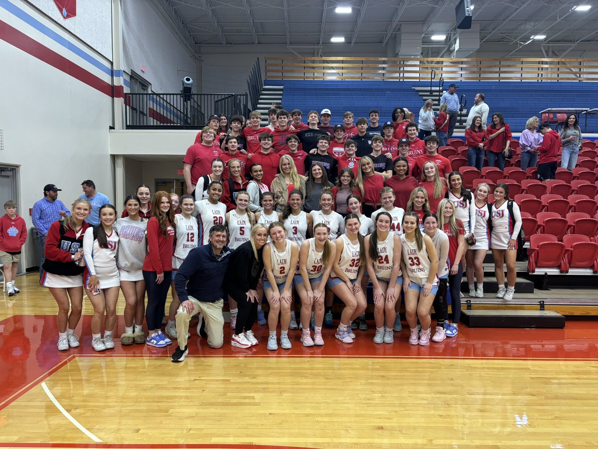 USJ Girls Basketball (@usjgirlsbball) on Twitter photo Thank you to our student section and fans tonight! Truly is special knowing you got us ๐ช๐ฝโค๏ธ<a href="/theraginbruin/">THEStudentSection</a> <a href="/usjbruins/">USJ Bruins</a> Thank you to our student section and fans tonight! Truly is special knowing you got us ๐ช๐ฝโค๏ธ<a href="/theraginbruin/">THEStudentSection</a> <a href="/usjbruins/">USJ Bruins</a>