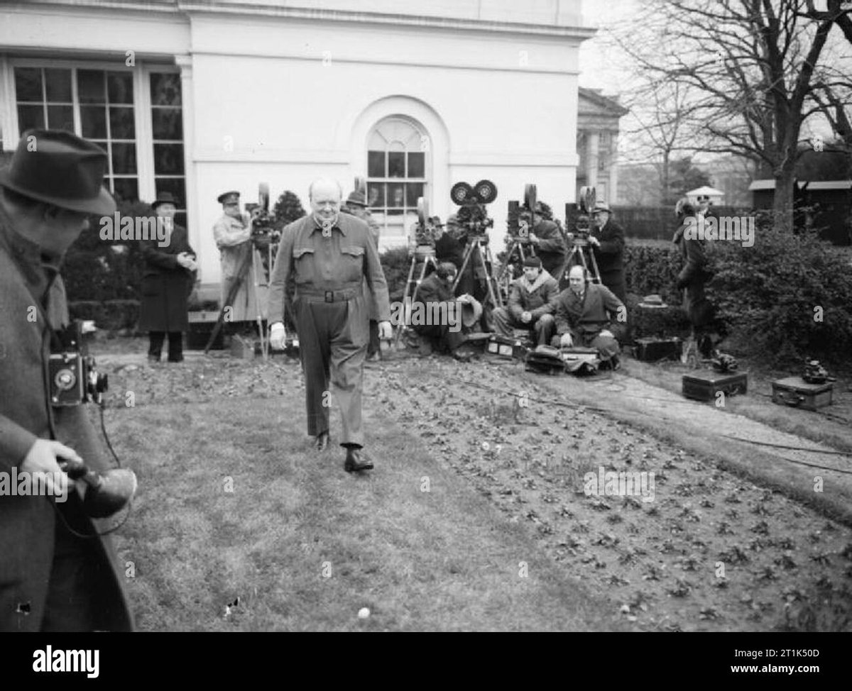 <a href="/visegrad24/">Visegrád 24</a> Here's Winston Churchill visiting the White House during world war II, not wearing a suit, because he's at war.