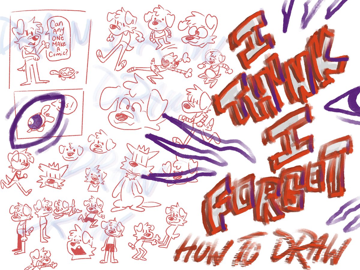 pranksterpuppy's tweet image. i think i forgot how to draw