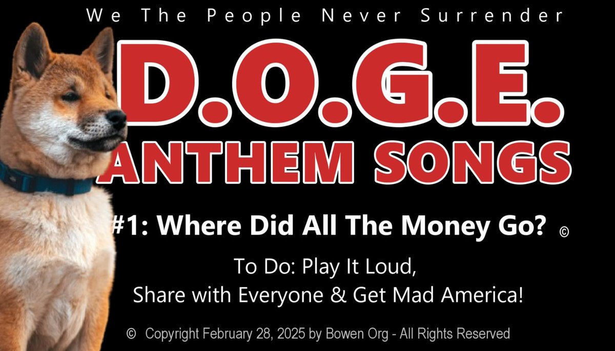 NorthStar Stadium Resorts Intl/Freedom Cities (@nsstadiumresort) on Twitter photo THIS SONG IS FOR:
* AMERICAN CITIZENS!
* Pres Trump, Staff, Cabinet
* Elon Musk
* DOGE
The Theft STOPS Now!
To Do:
Play It Loud, Share With Everyone, Subscribe, Like & Comment... & GET MAD AMERICA!
youtube.com/watch?v=UI_SB9…
<a href="/realDonaldTrump/">Donald J. Trump</a>
<a href="/DOGE/">Department of Government Efficiency</a>
<a href="/elonmusk/">Elon Musk</a>
<a href="/AGPamBondi/">Attorney General Pamela Bondi</a> THIS SONG IS FOR:
* AMERICAN CITIZENS!
* Pres Trump, Staff, Cabinet
* Elon Musk
* DOGE
The Theft STOPS Now!
To Do:
Play It Loud, Share With Everyone, Subscribe, Like & Comment... & GET MAD AMERICA!
youtube.com/watch?v=UI_SB9…
<a href="/realDonaldTrump/">Donald J. Trump</a>
<a href="/DOGE/">Department of Government Efficiency</a>
<a href="/elonmusk/">Elon Musk</a>
<a href="/AGPamBondi/">Attorney General Pamela Bondi</a>