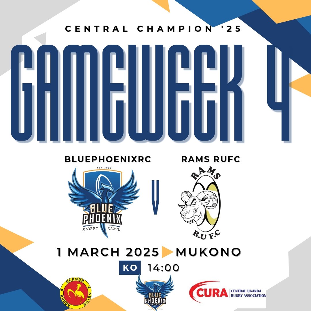 BluePhoenixSprt's tweet photo. It's GAMEWEEK 4, At Mukono.

We're locked and loaded for a clash against the @rufc_rams . The coach has made the picks. The team is set. It's time to execute.

#WeAlwaysRise
#Motooo
🔥🔥🔥🔥🔥🔥🔥🔥 https://t.co/bGj2uCCos2
