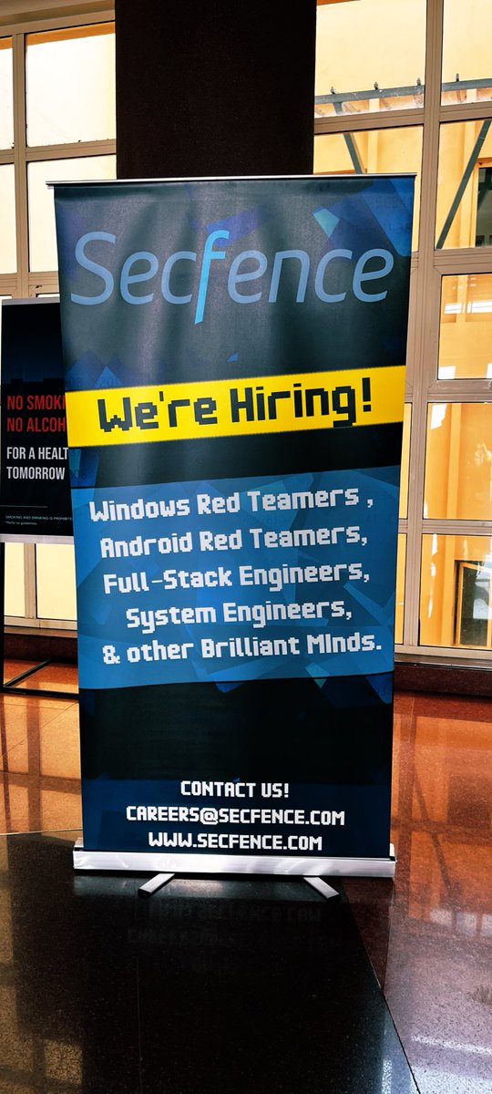 secfence's tweet image. Happy to sponsor @nullcon 
We are hiring for multiple positions, DM us and we would love to meet you at #Nullcon2025