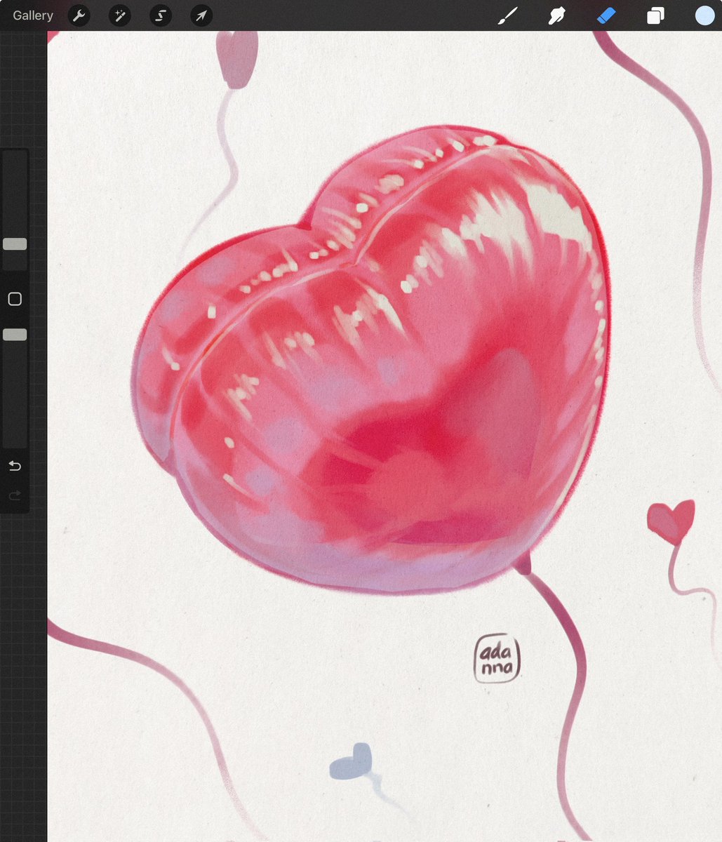tried to paint one of those shiny balloons from memory