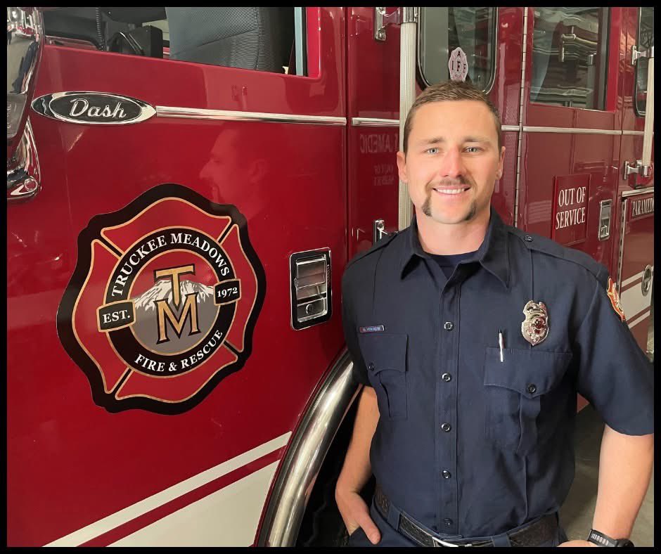 TMFPD's tweet image. #TMFR Michael Visentin is today’s #FridayFirefighter. Michael worked as an arborist and defensible space specialist prior to serving in the fire service. Read more: bit.ly/3D2mRaV